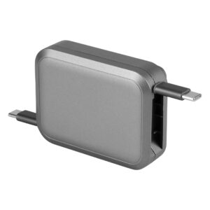 Type-C Lade- und Datenkabel mit Halterung für mobile Geräte, 6-in-1, 100W