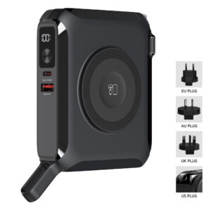 Magnetic universal travel charger / laptop power bank, 15.000 mAh, PD 65W