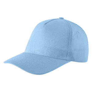 Kids' cap with 5 panels, velcro back closure